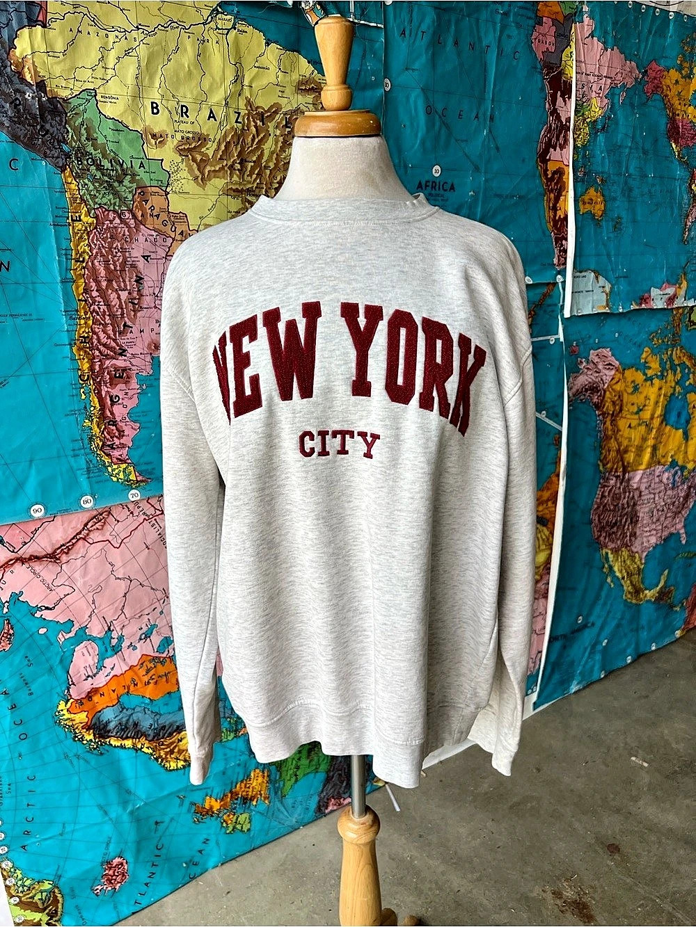 Wear Run New York City sweatshirt Gray & Red XL Sweatshirt